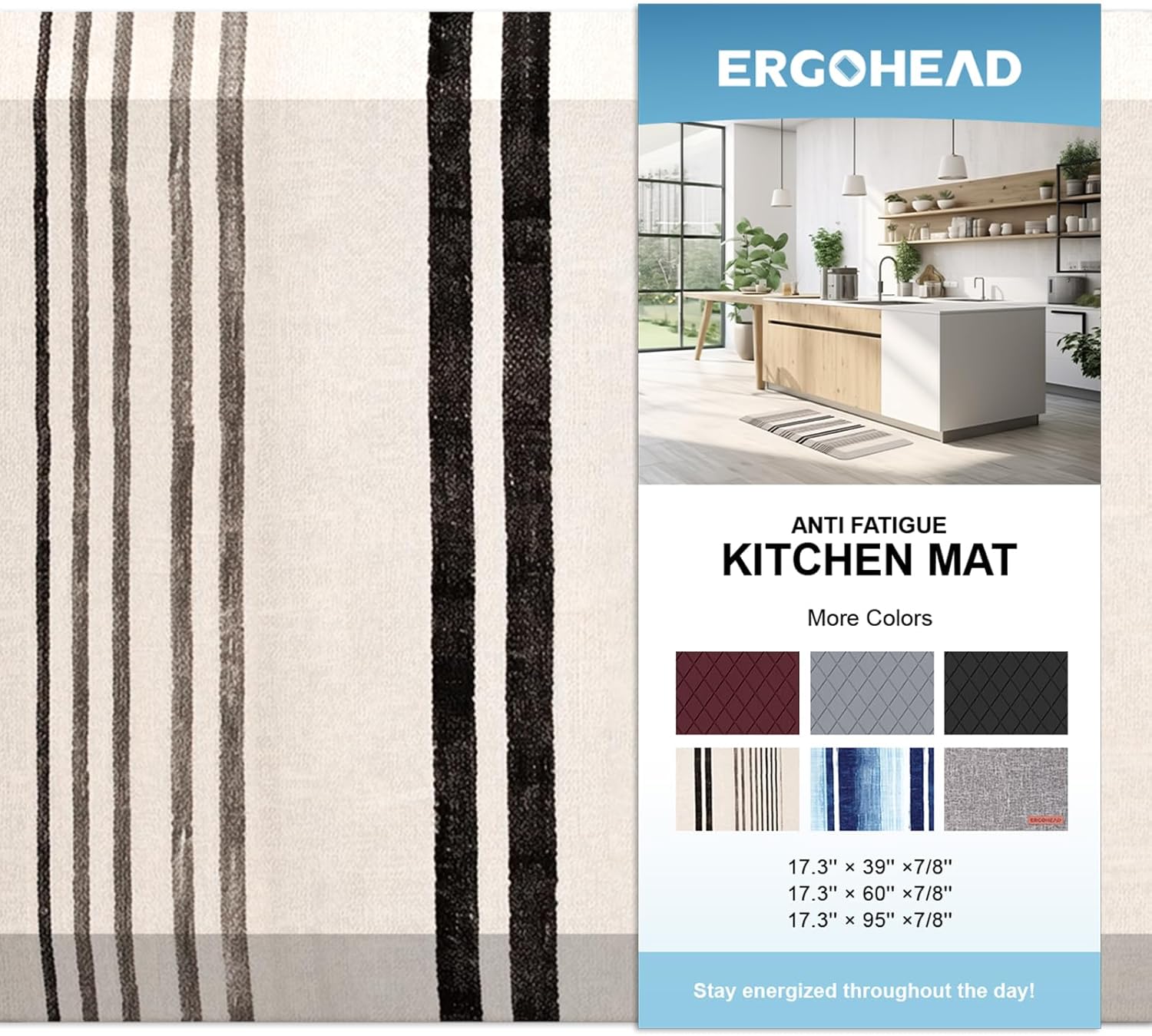 78 inch thick Nordic style kitchen mat