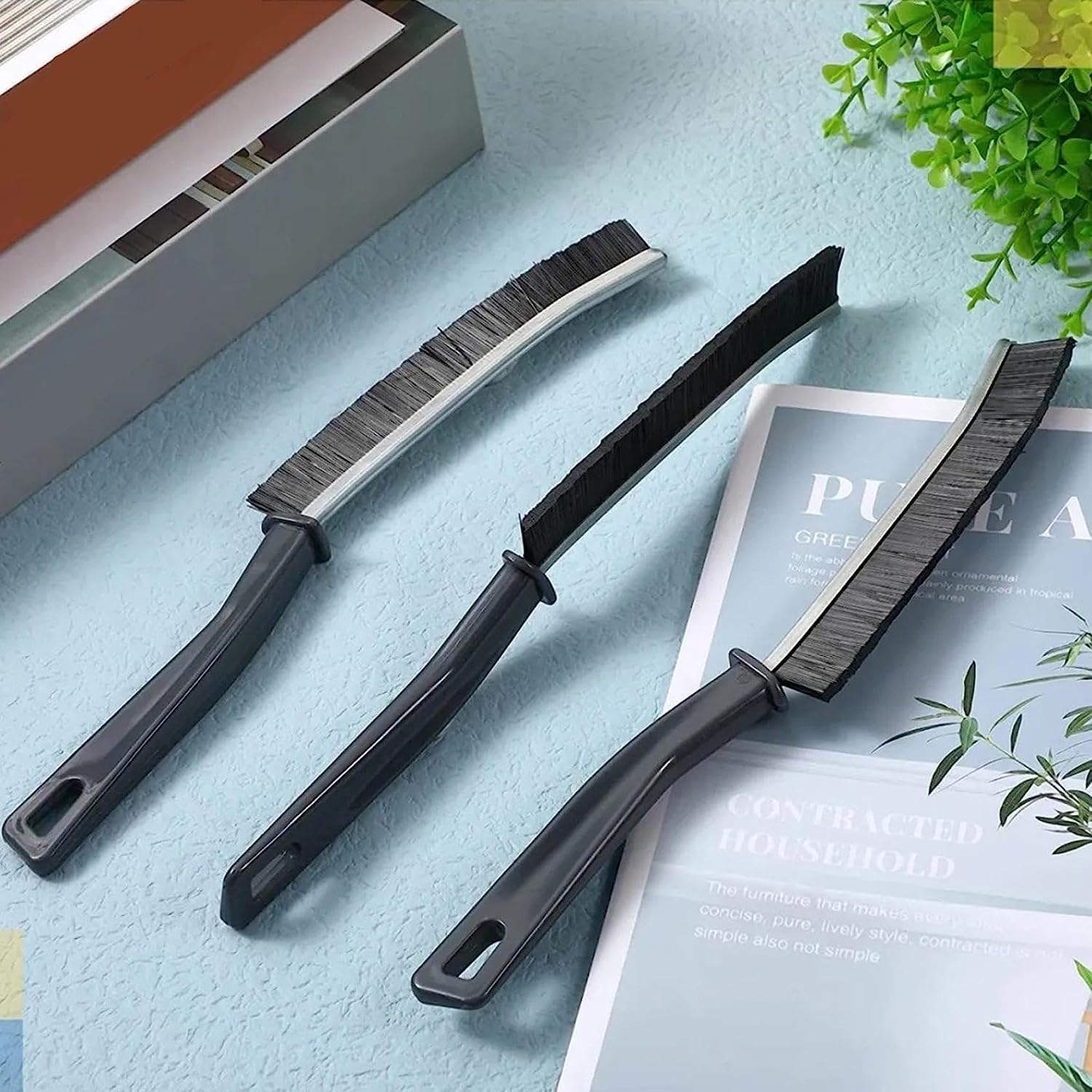3-Piece Multi-Crevice Cleaning Brush Set
