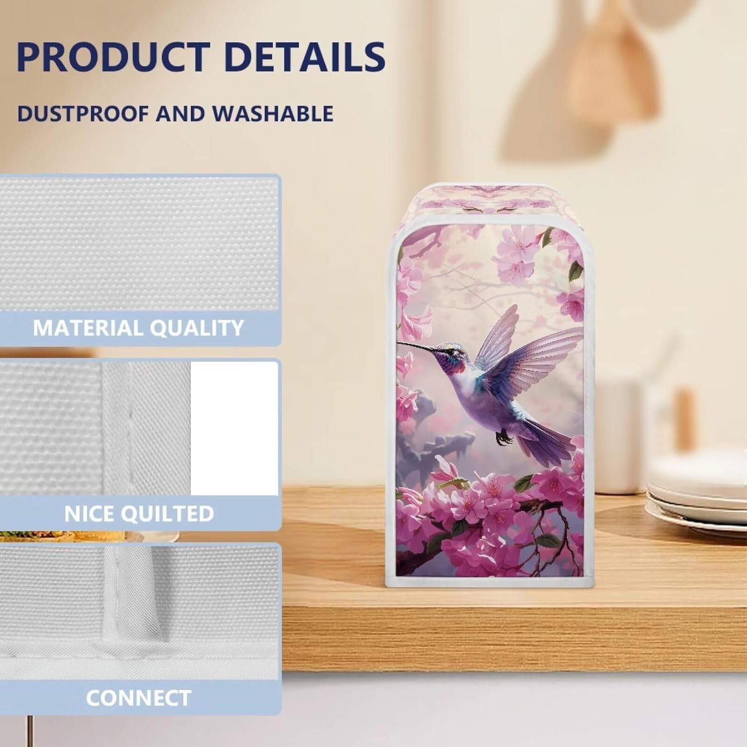 Hummingbird Print Can Opener Protection Cover