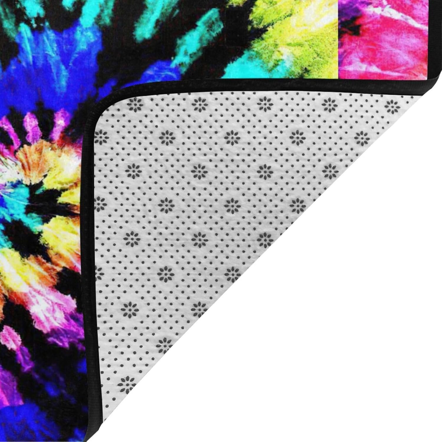 Exotic Tie-Dye Kitchen Floor Mat Soft Durable Non-Slip