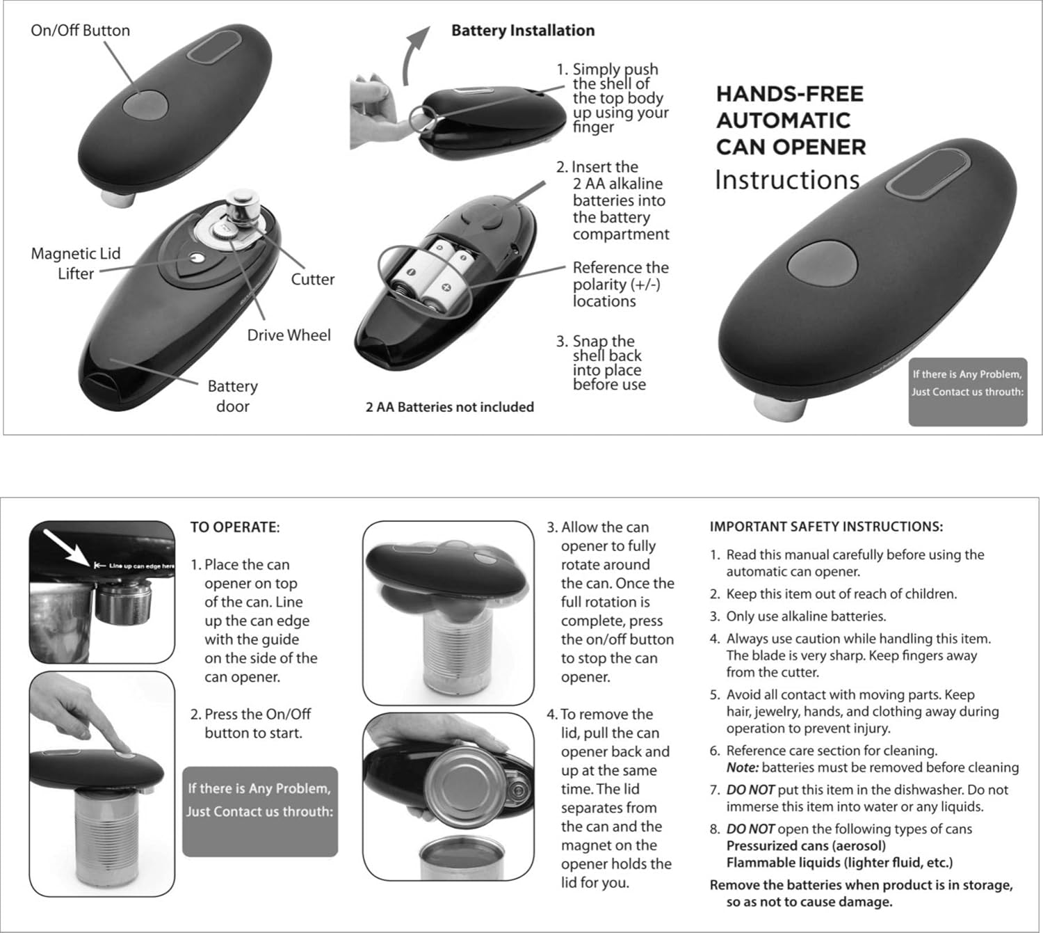 Effortless Electric Can Opener