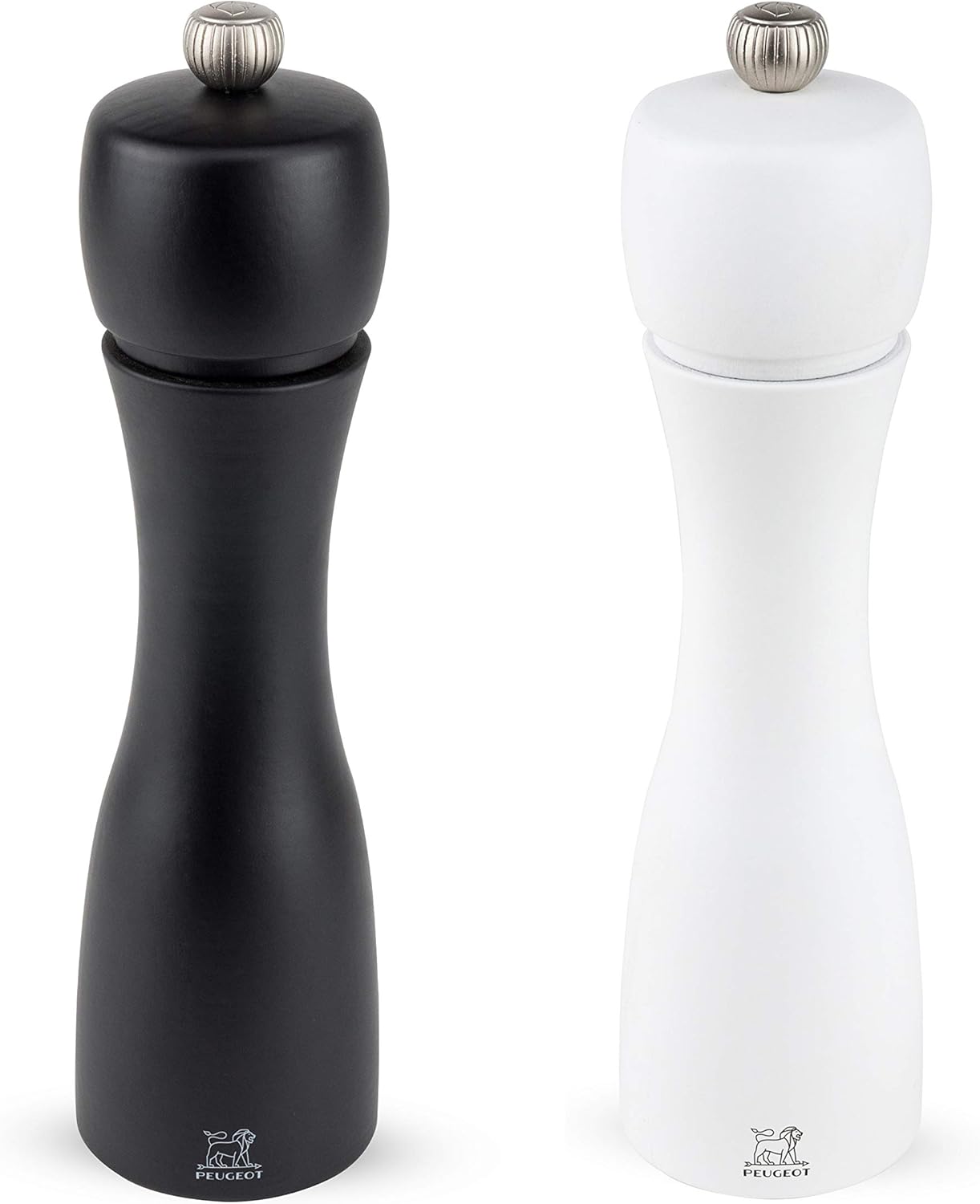 peptide Peugeot Tahiti 8 Inch Black Pepper Mill and White Salt Mill Set