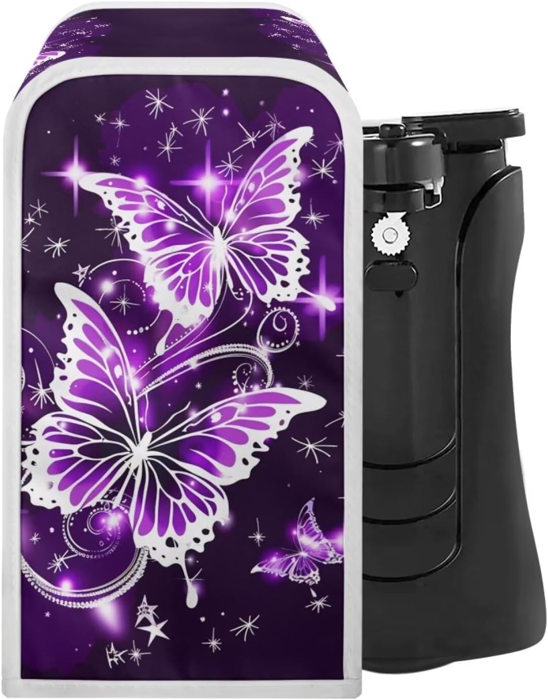 ZOUTAIRONG Sparkling Butterfly Electric Can Opener Cover Ensure Clean Festive Kitchen