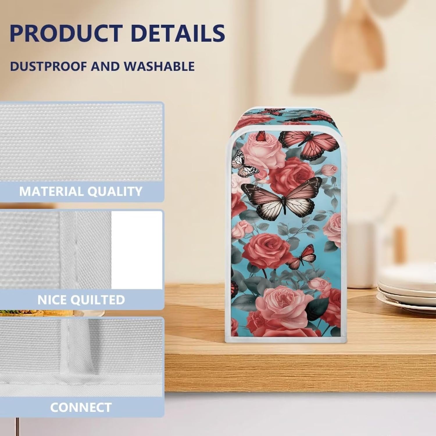 Stylish Can Opener Cover with Gothic Butterfly for Dust Protection