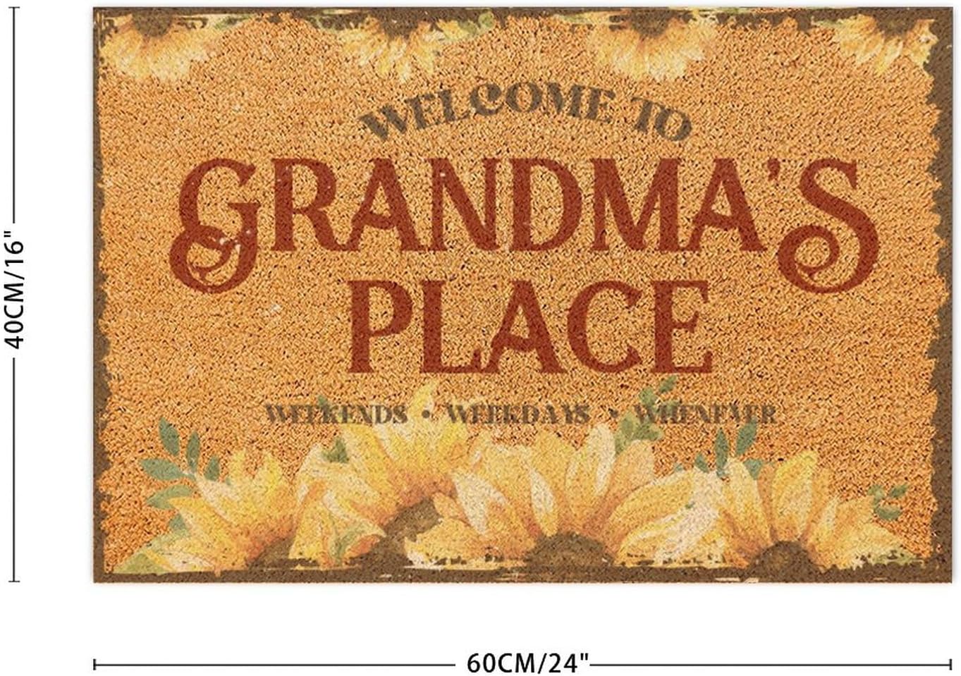 Welcome to Grandmas Place Coir Fiber Entry Mat