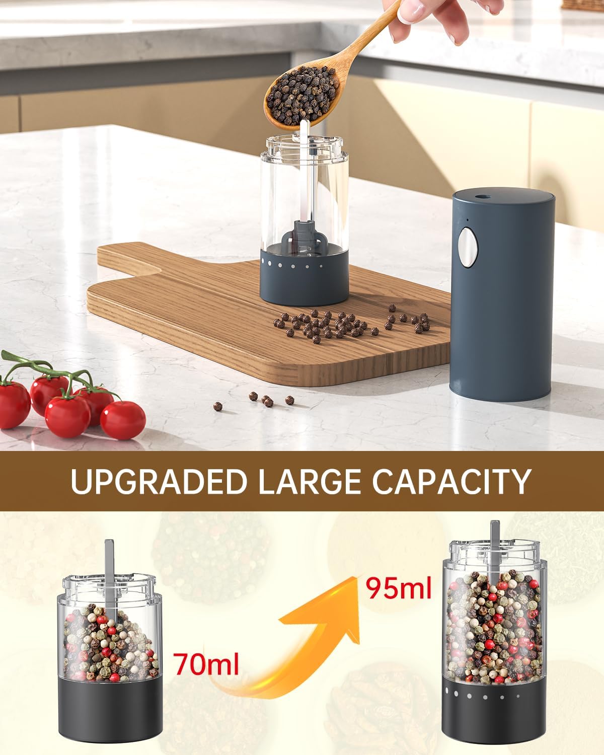 Circle Joy Electric Salt Pepper Grinder Set