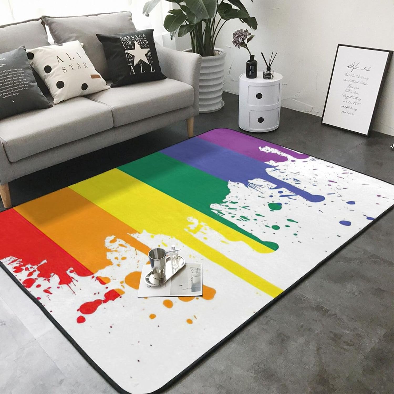 Color Stripes Non-Slip Floor Mat