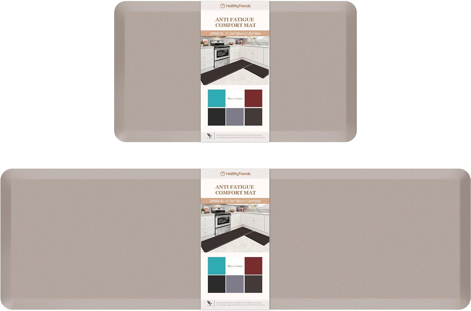 HappyTrends Kitchen Mat Comfort for Standing in Style