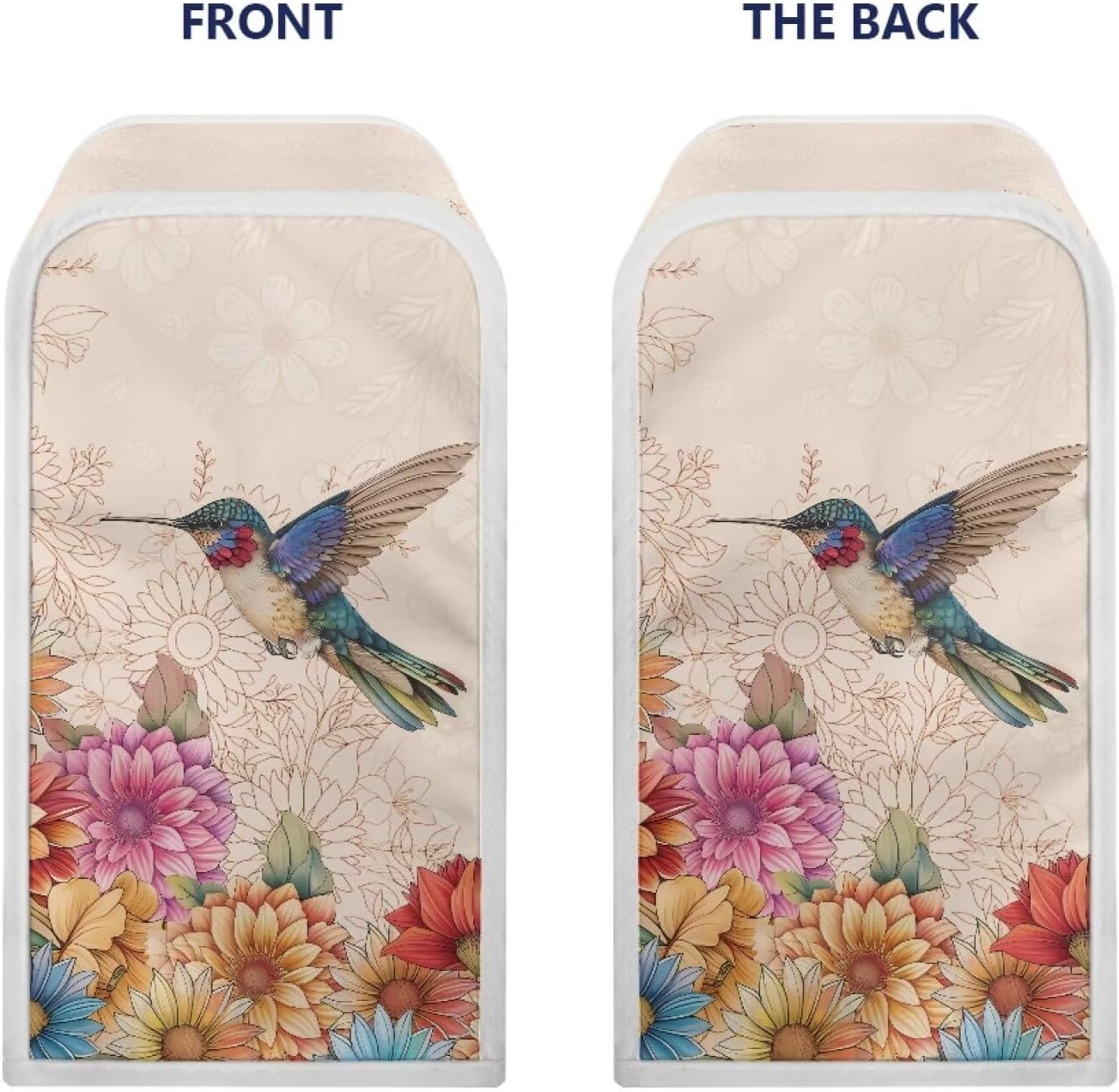 Travel-Friendly Floral Can Opener Cover 10x57x525inch Wire-Free Stain Resistant Design