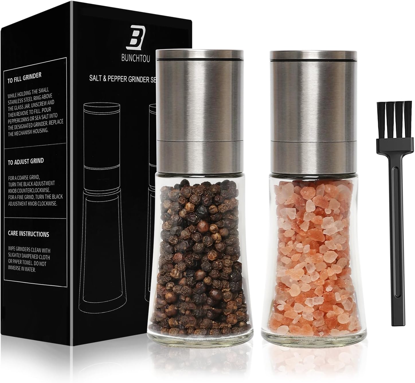 Adjustable Salt Pepper Grinder Set