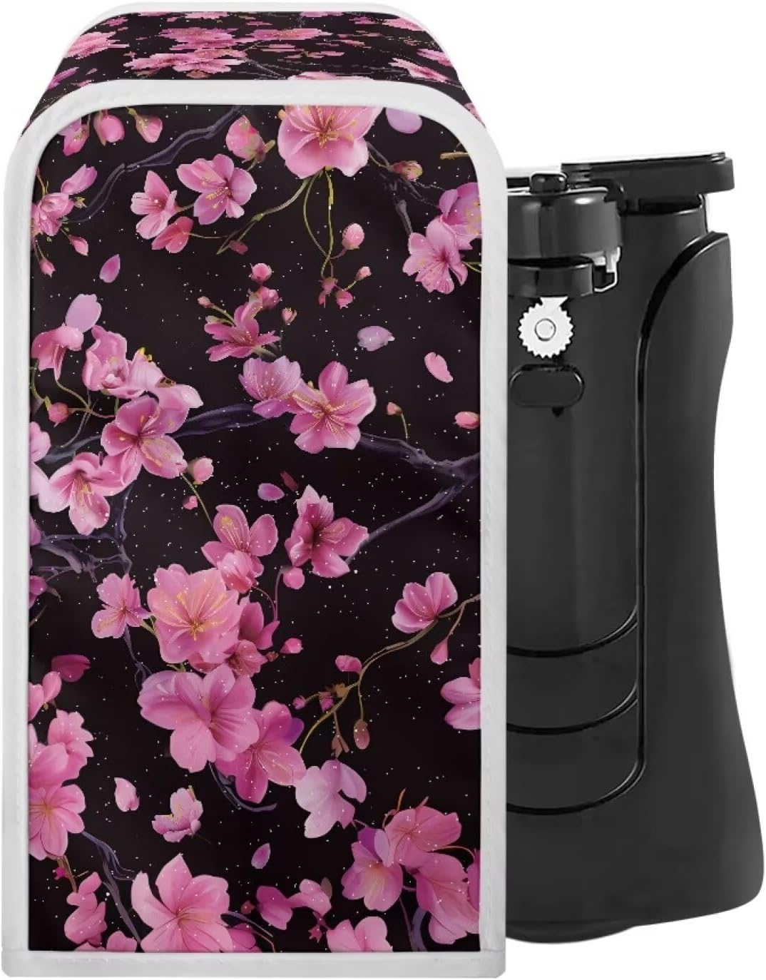 Elegant Pink Flowers Can Opener Cover