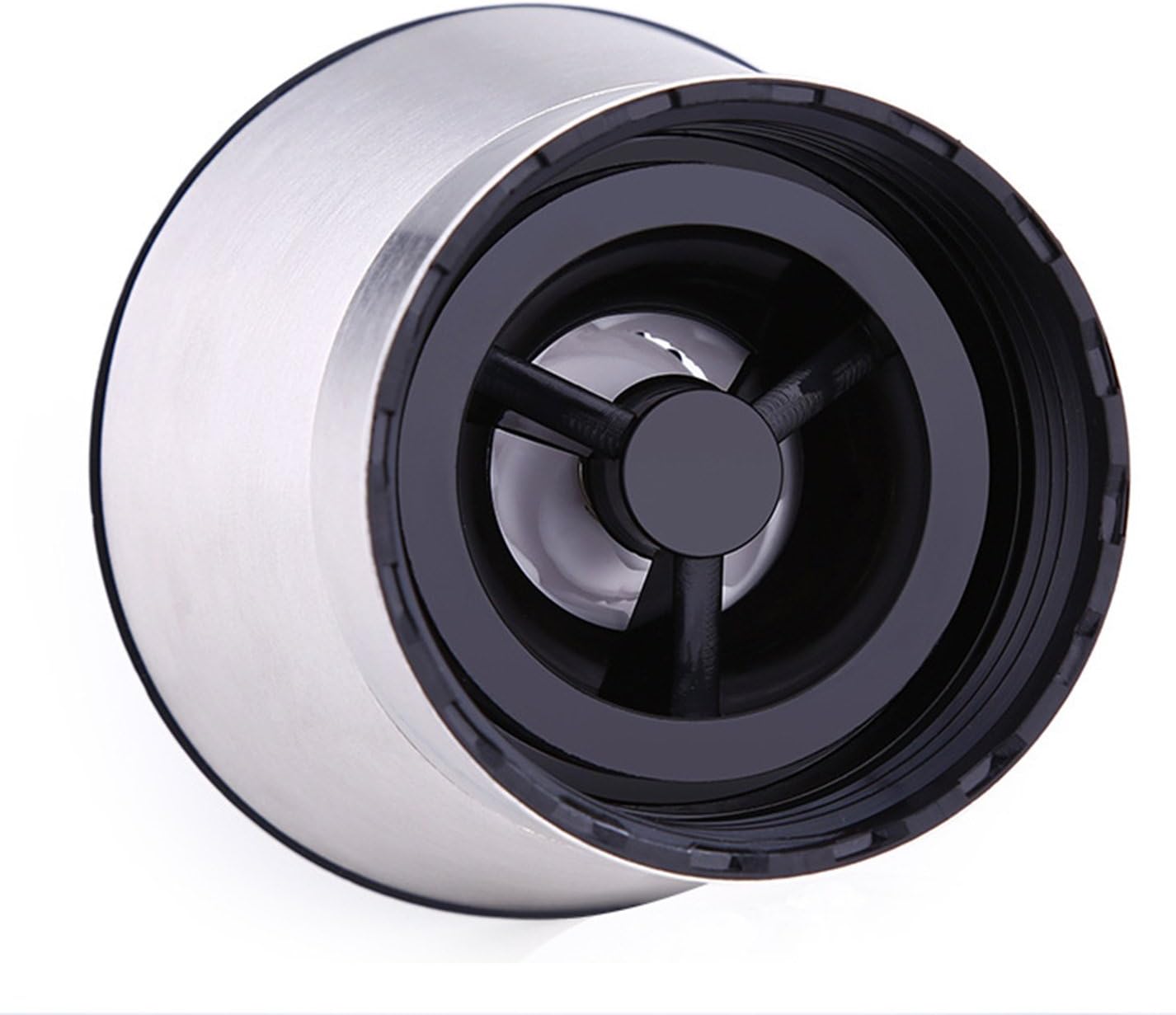 BlueSnail Stainless Steel Manual Salt Pepper Grinder Glass Cone Silver