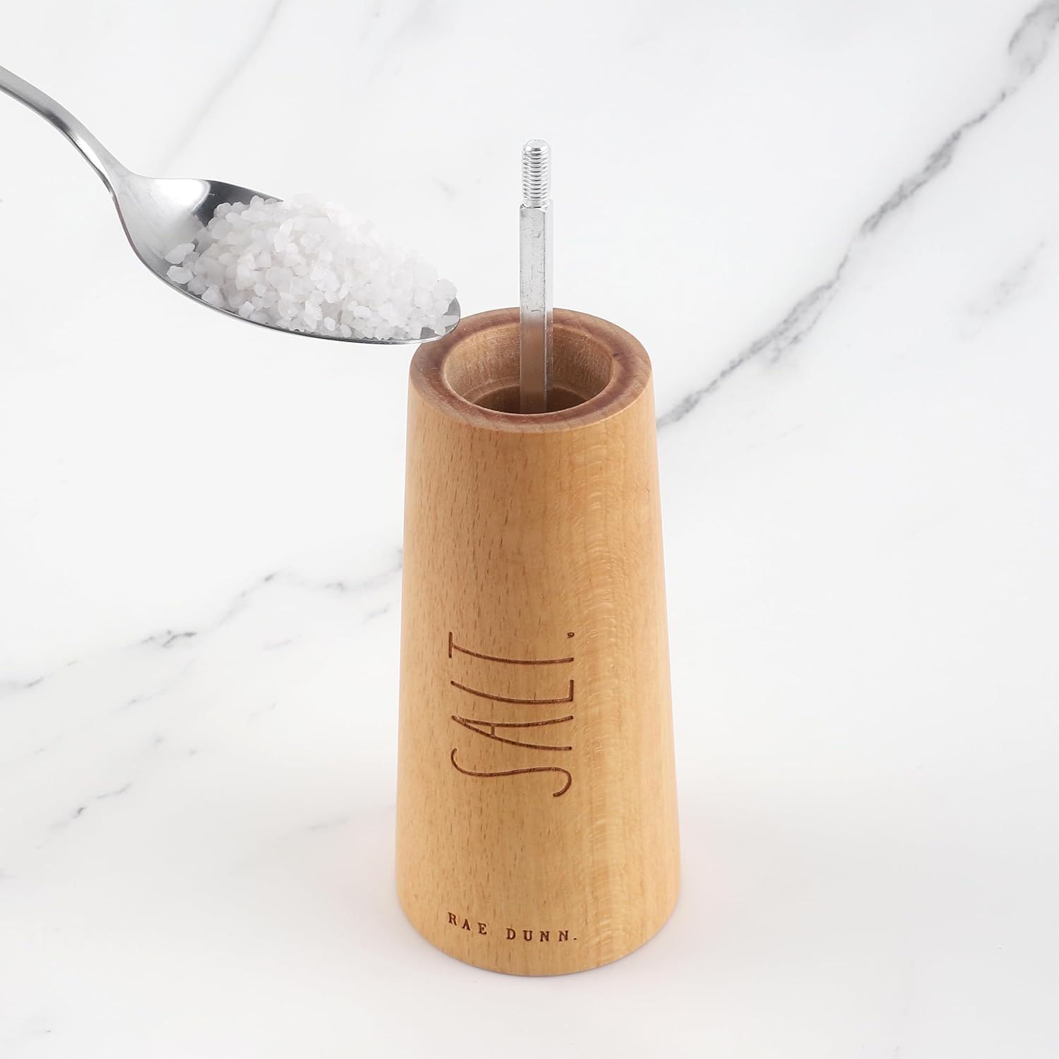 Bamboo Salt Pepper Grinder Set