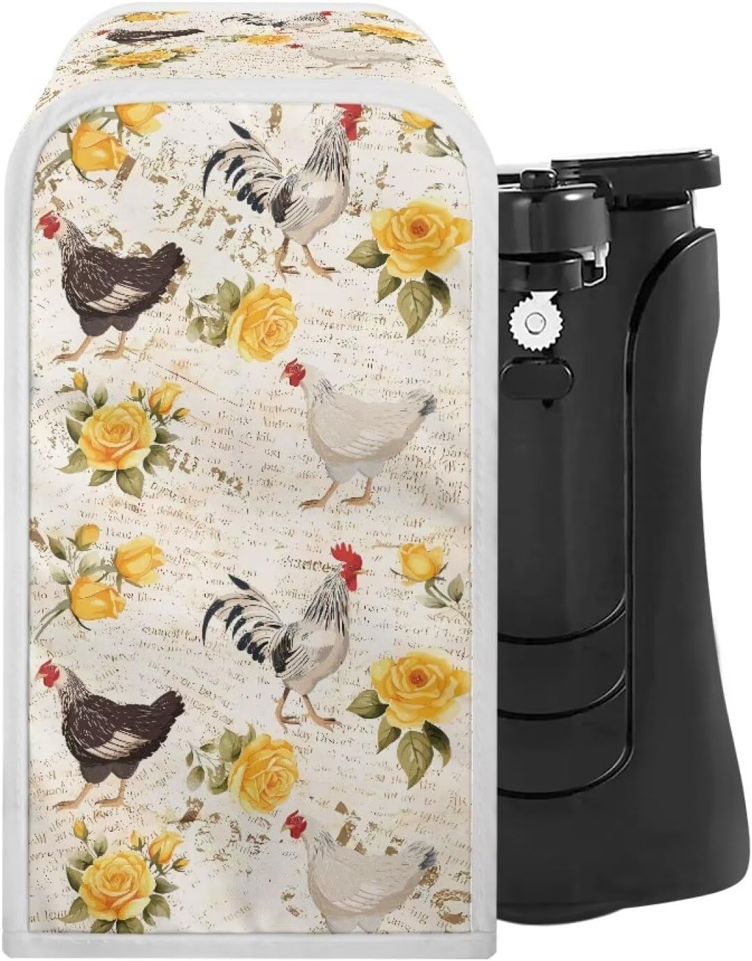Cartoon Chicken Can Opener Dust Cover - Easy to Clean Waterproof Kitchen Accessory