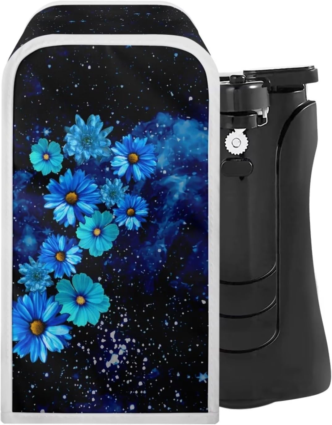 Kathyboom Blue Flowers Can Opener Dust Cover Water Resistant Machine Washable