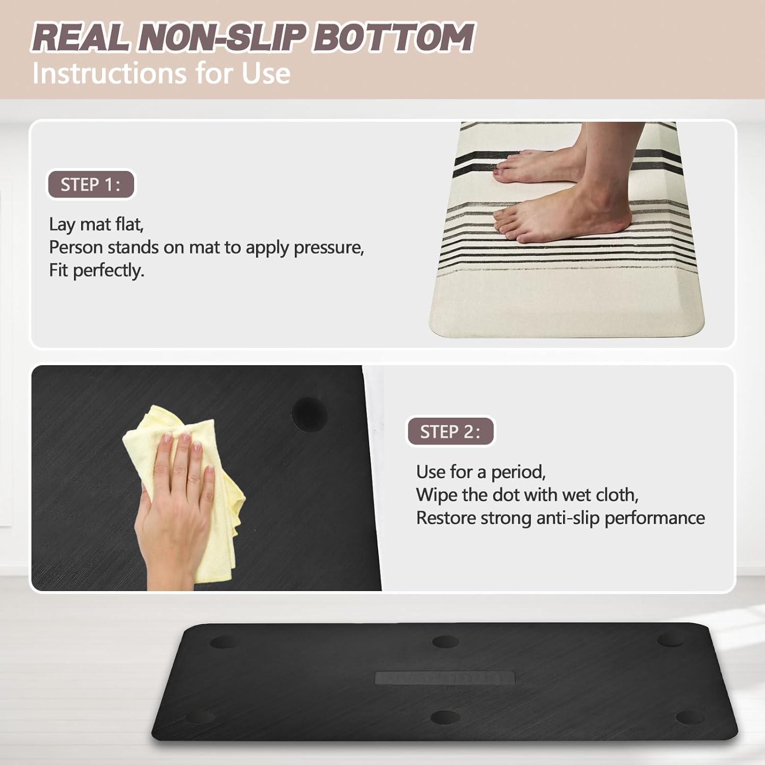 78 inch thick Nordic style kitchen mat