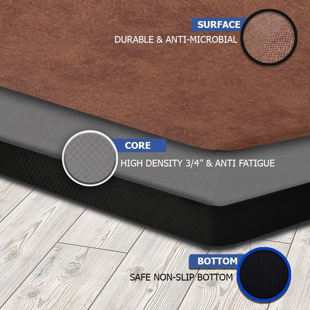 Sturdy Anti Fatigue Standing Desk Mat for Kitchens Living Rooms