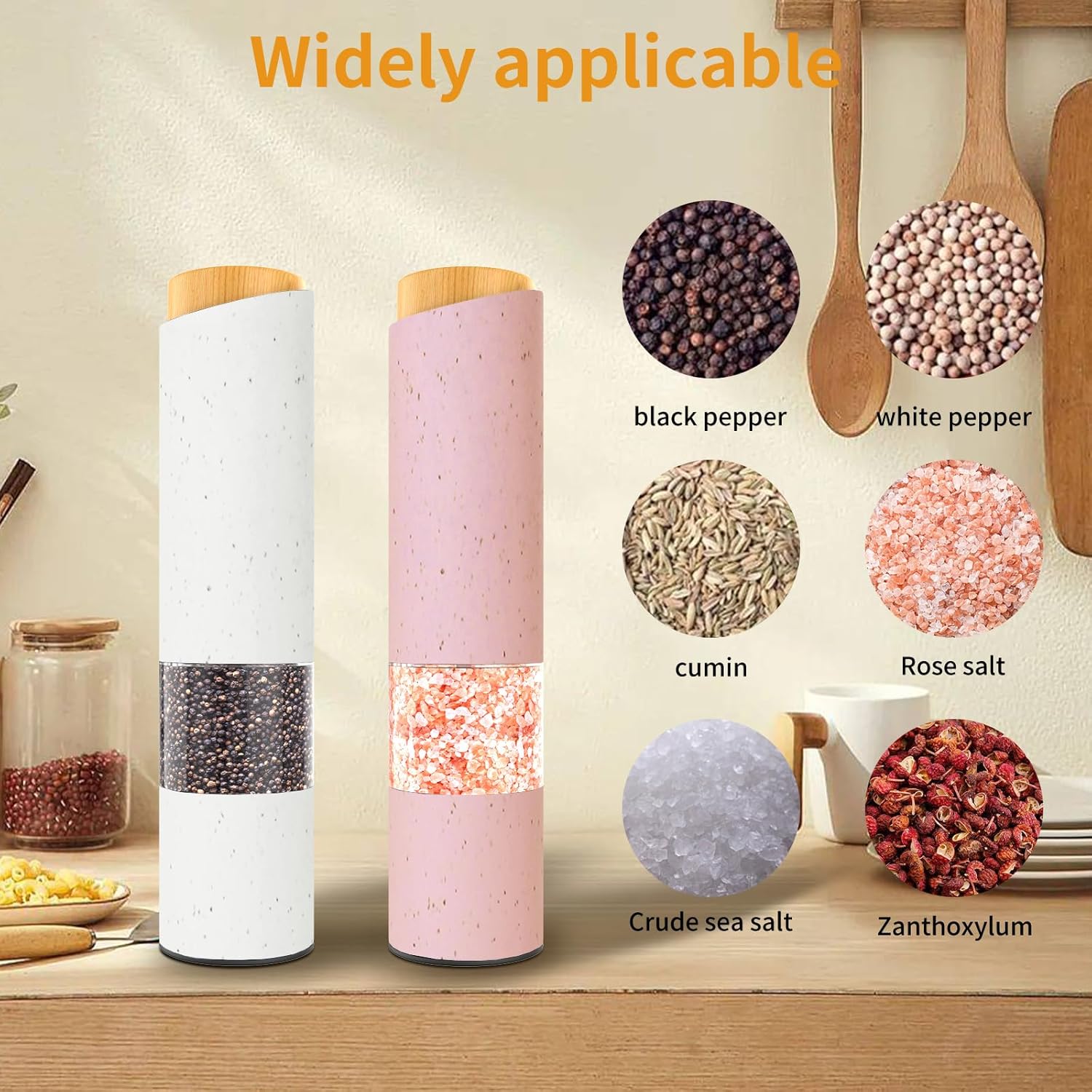 Luxury Design Electric Salt and Pepper Mill Set