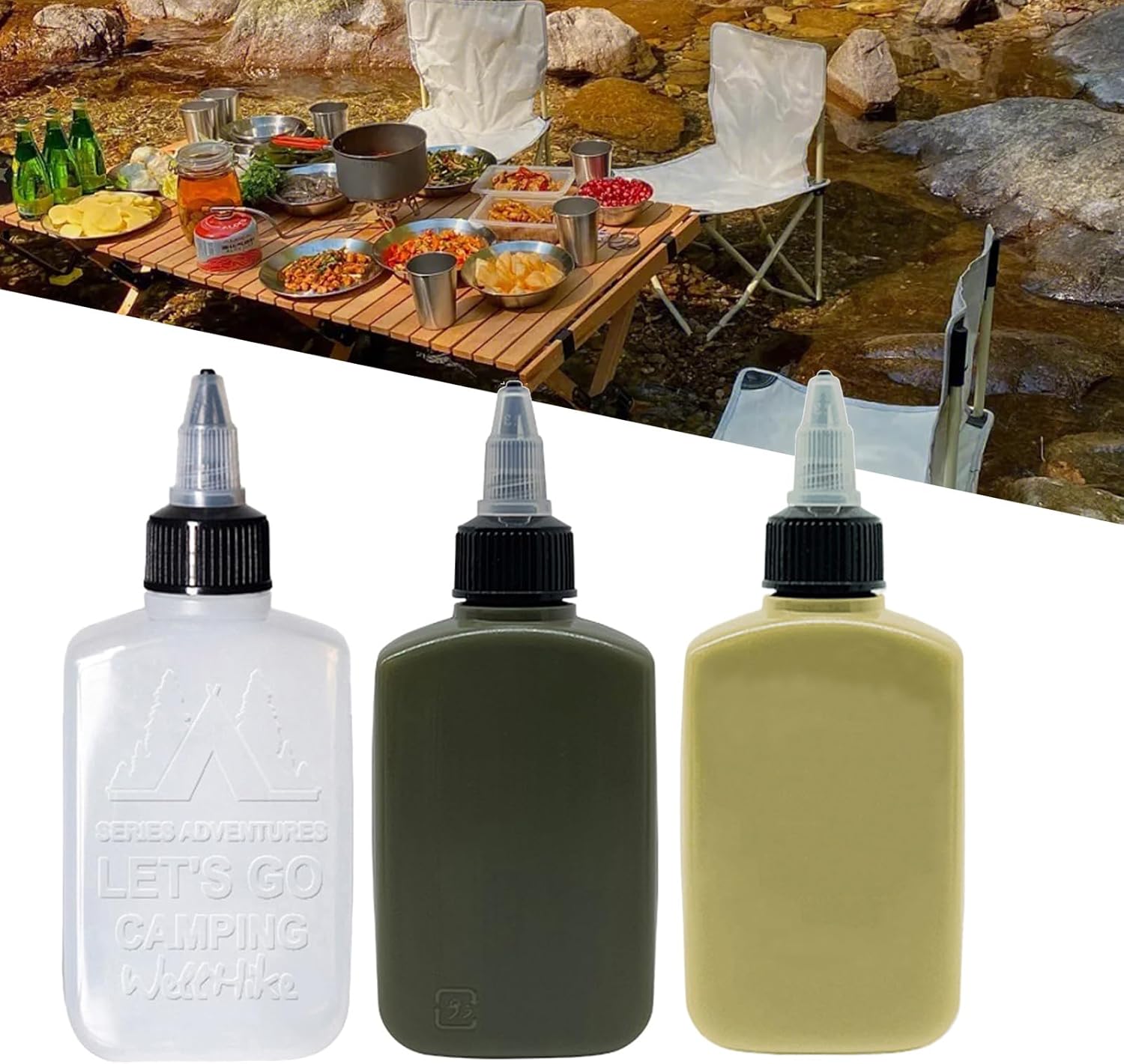 JSGHGDF 100ml Squeeze Condiment Bottle Leakproof Durable Compact