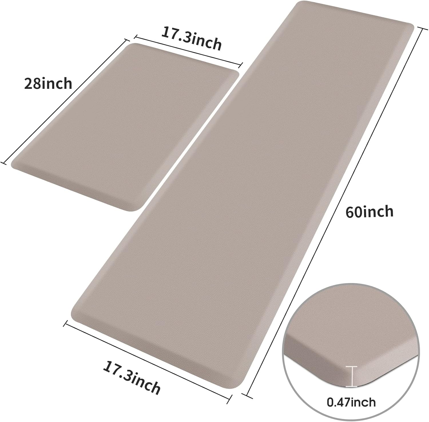 HappyTrends Kitchen Mat Comfort for Standing in Style