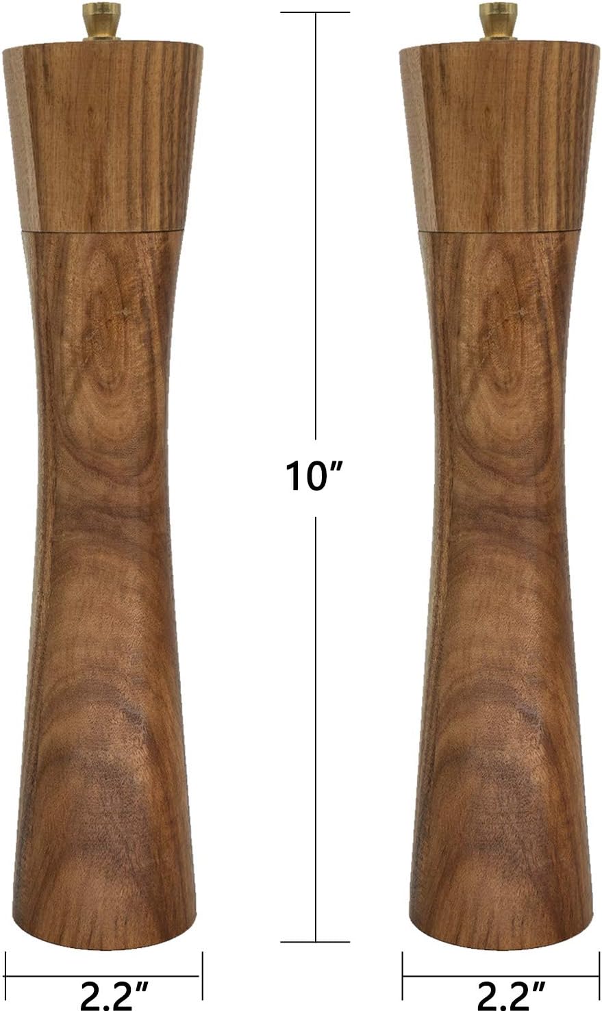 Elegant Acacia Wooden Pepper Grinder Salt Mill