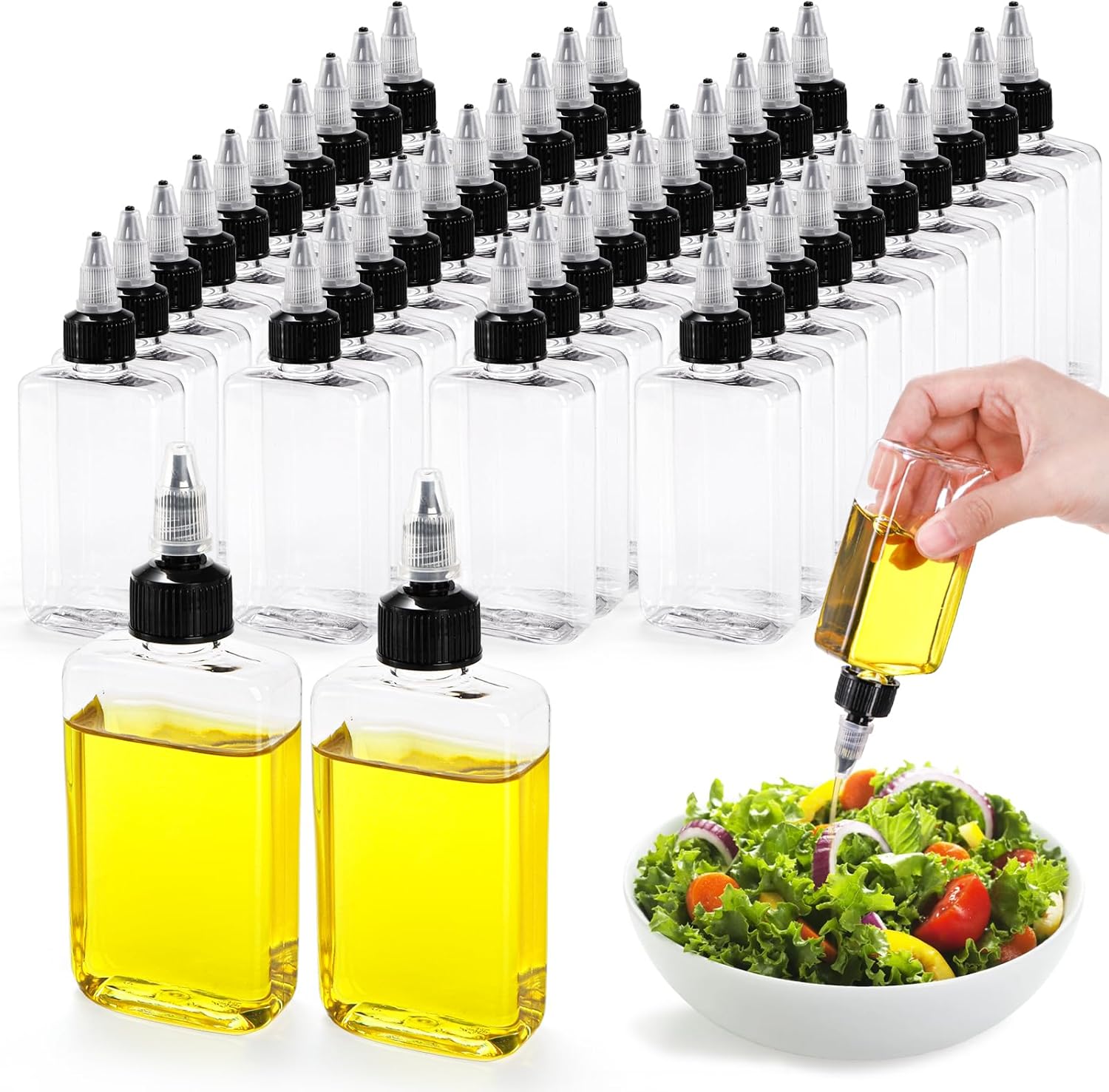 Bekith 40-Piece Oil Dispenser Bottles for Camping Travel
