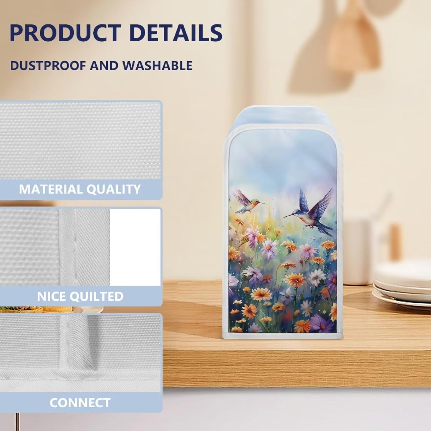 ZOUTAIRONG Hummingbird Electric Can Opener Dust Cover Durable Waterproof