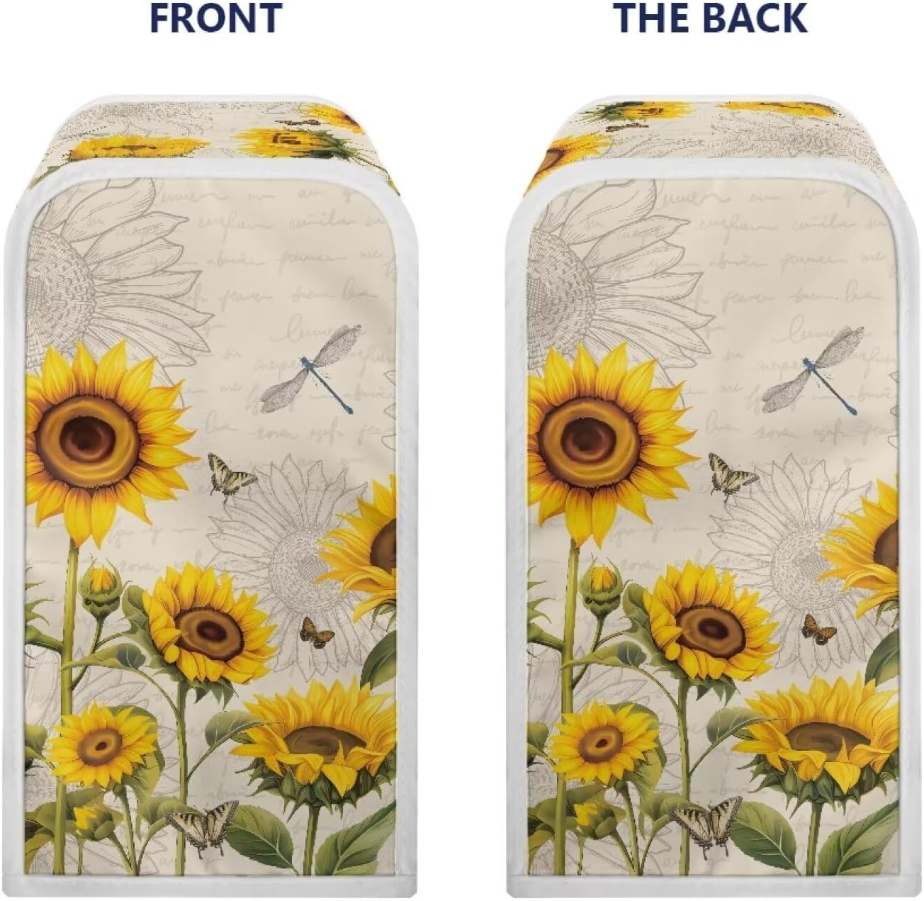 Dragonfly Sunflower Can Opener Protect Cover Kitchen Decor