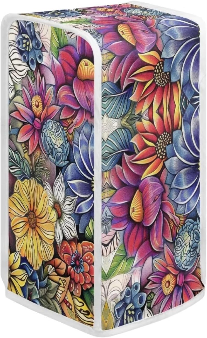 ZUXONGSY Bohemian Flower Can Opener Cover Durable Stylish Electric Can Opener Dust Cover