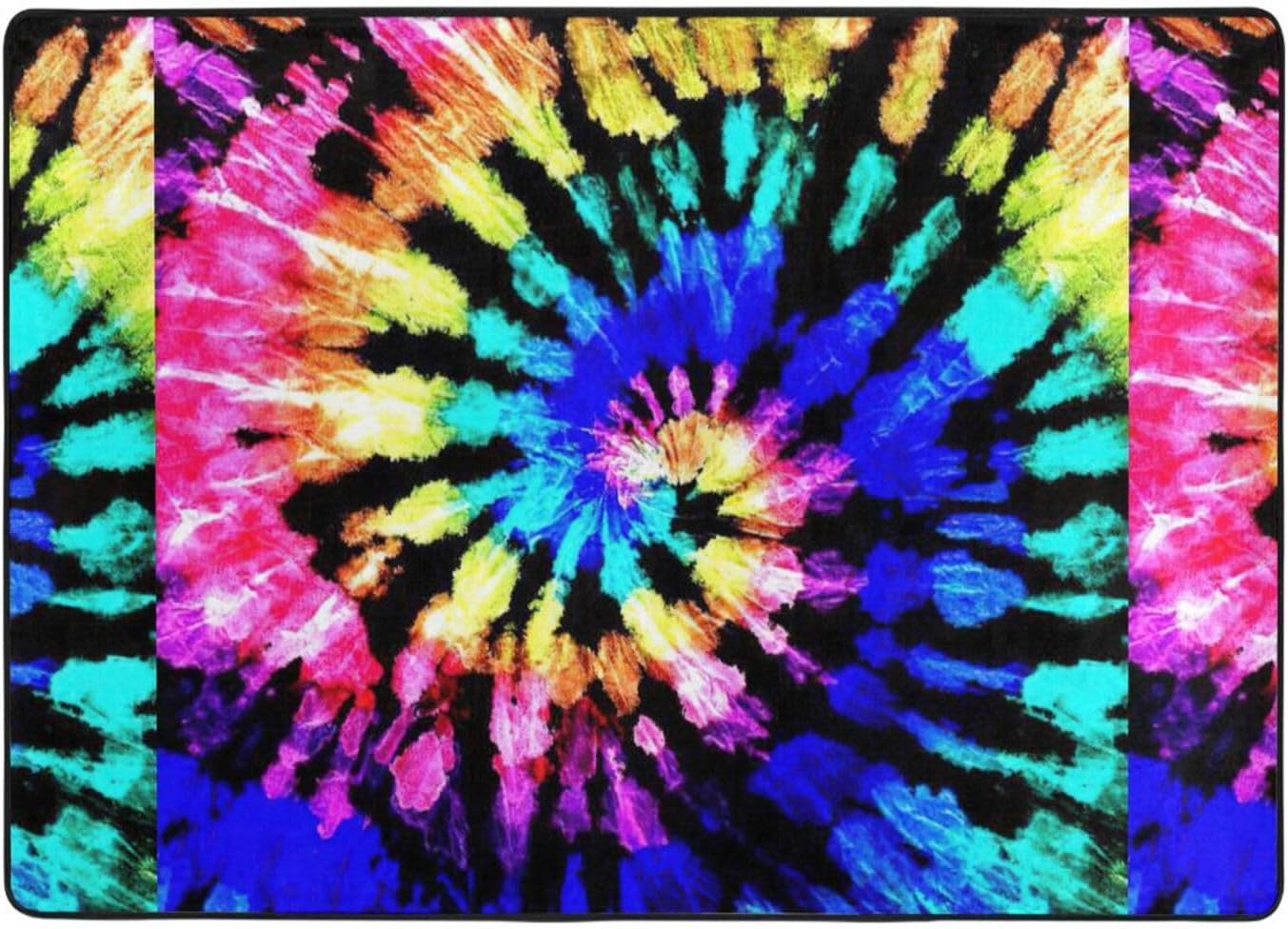 Exotic Tie-Dye Kitchen Floor Mat Soft Durable Non-Slip