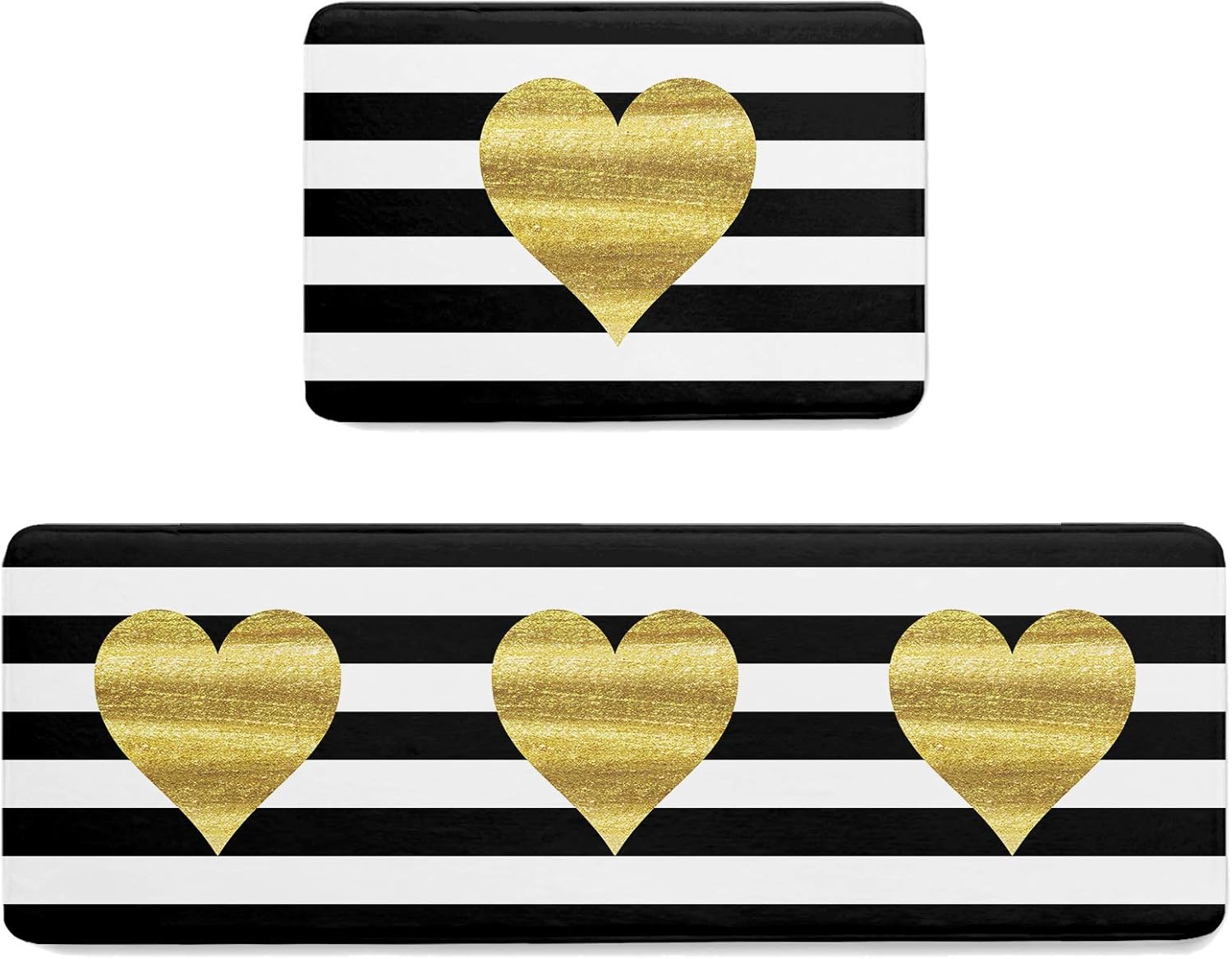 Love Valentine Heart Kitchen Floor Mats 2PCS