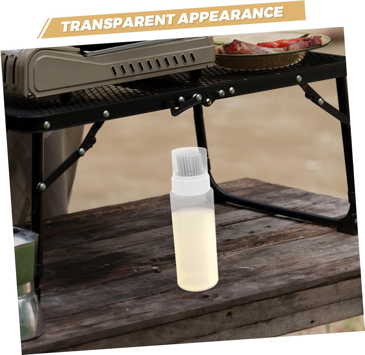 Cabilock - Oil Vinegar Dispenser with Brush 2-Pack