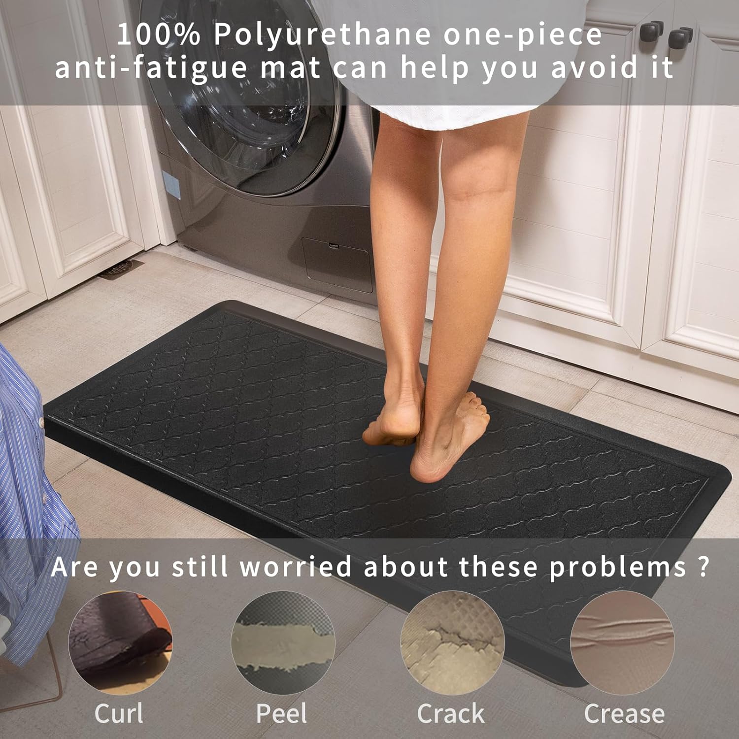 24x60 inch anti-fatigue standing desk mat