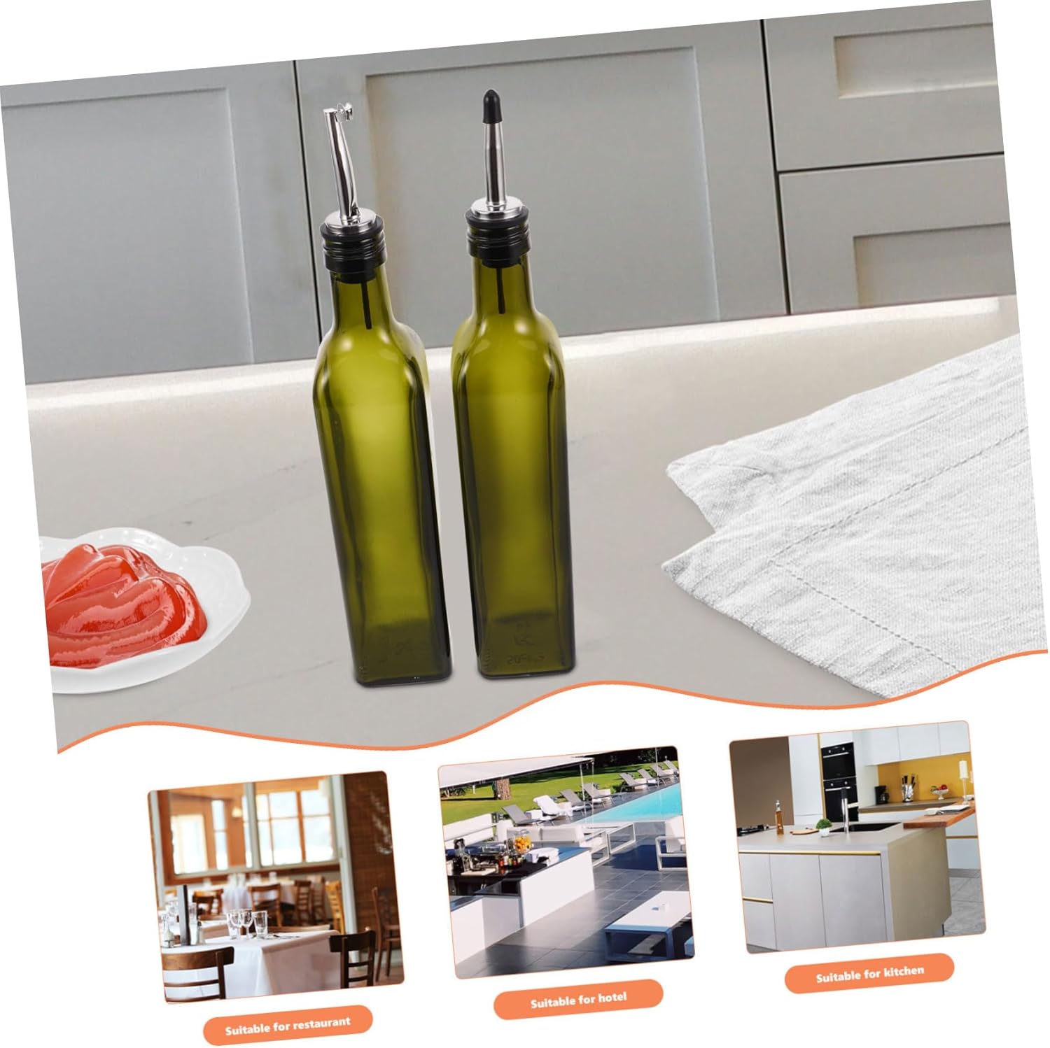 CIYODO 500ml Dark Oil Bottle Set 9pcs