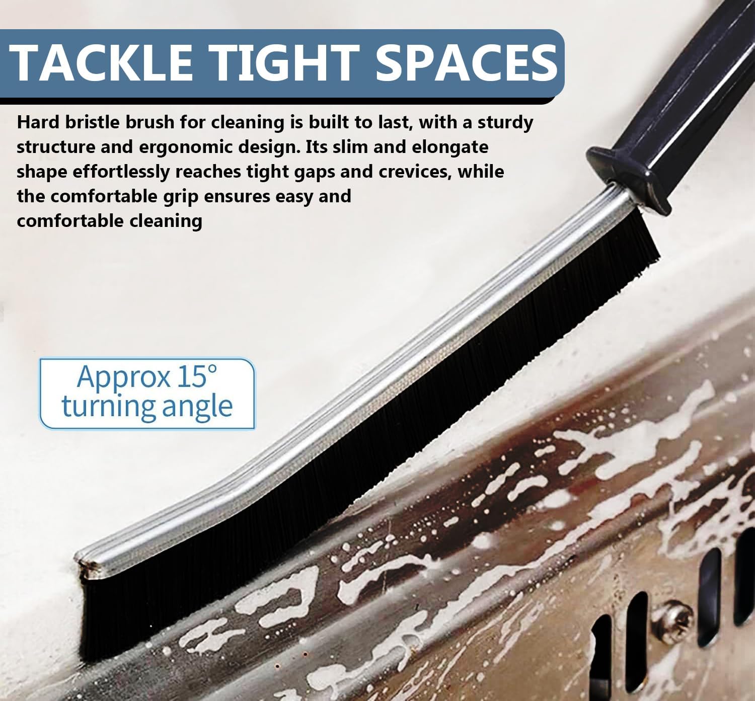 Guardian of the Grout Hard-Bristle Crevice Cleaning Brush Set