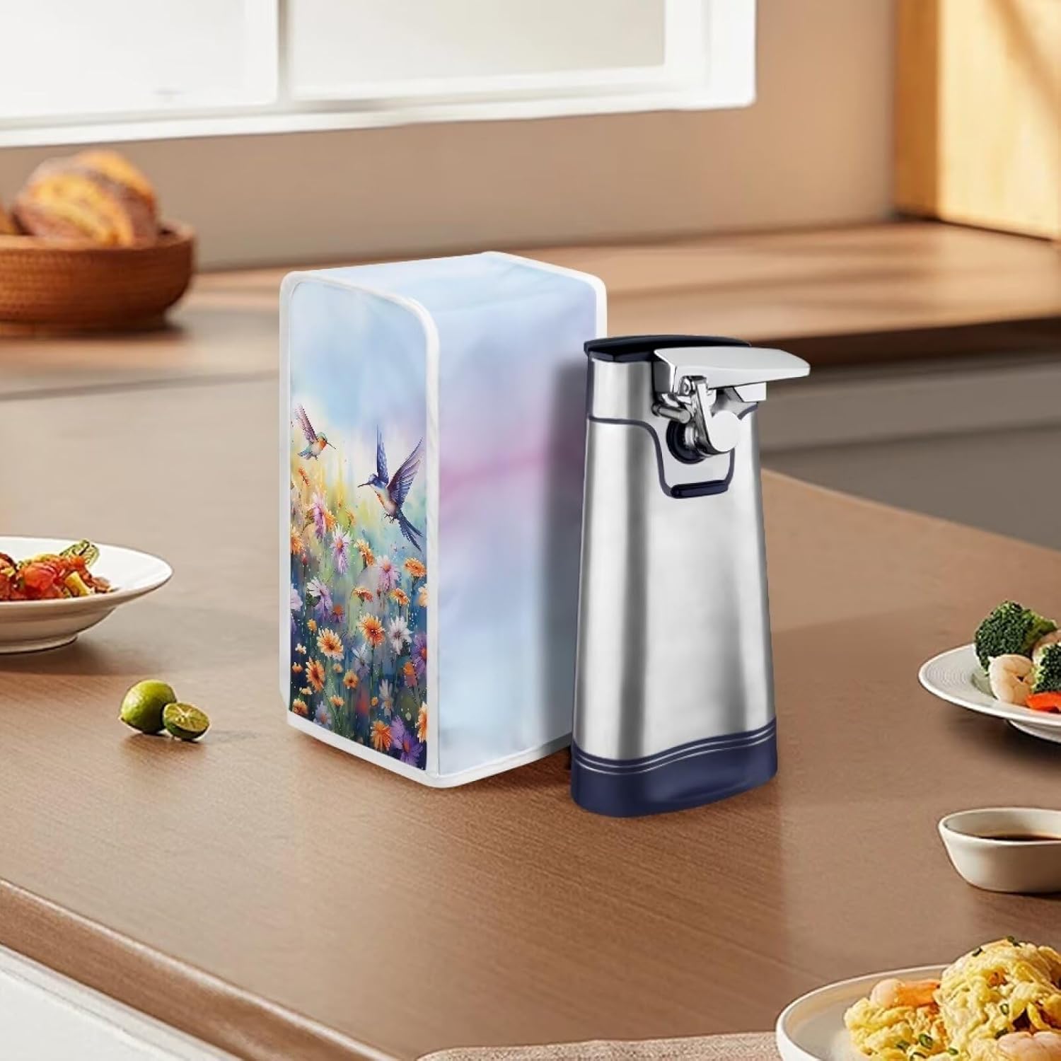 ZOUTAIRONG Hummingbird Electric Can Opener Dust Cover Durable Waterproof