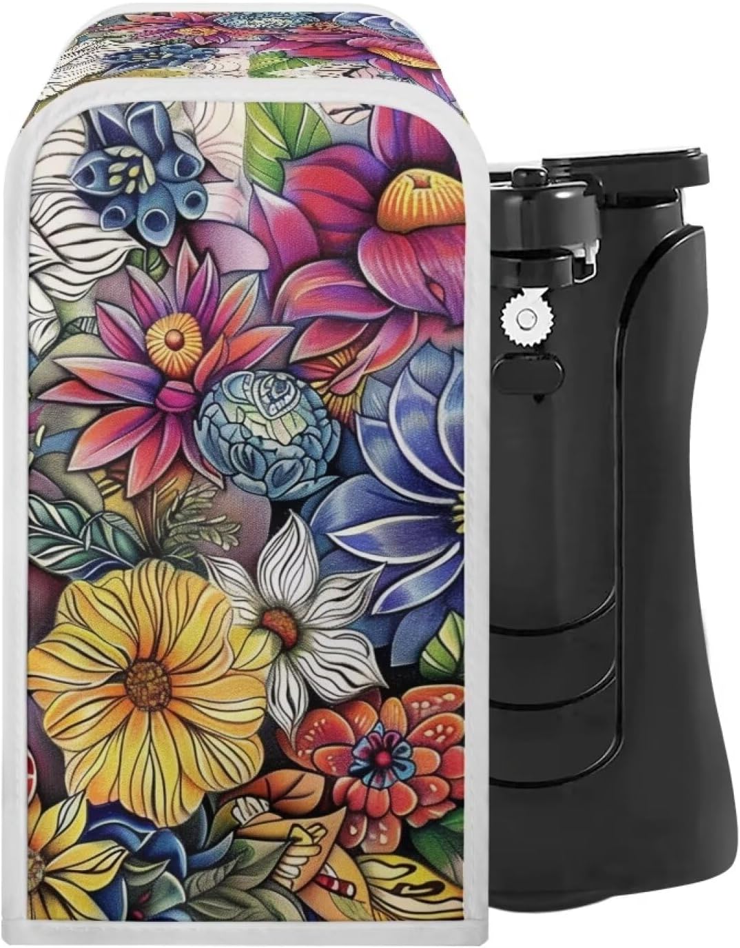 ZUXONGSY Bohemian Flower Can Opener Cover Durable Stylish Electric Can Opener Dust Cover