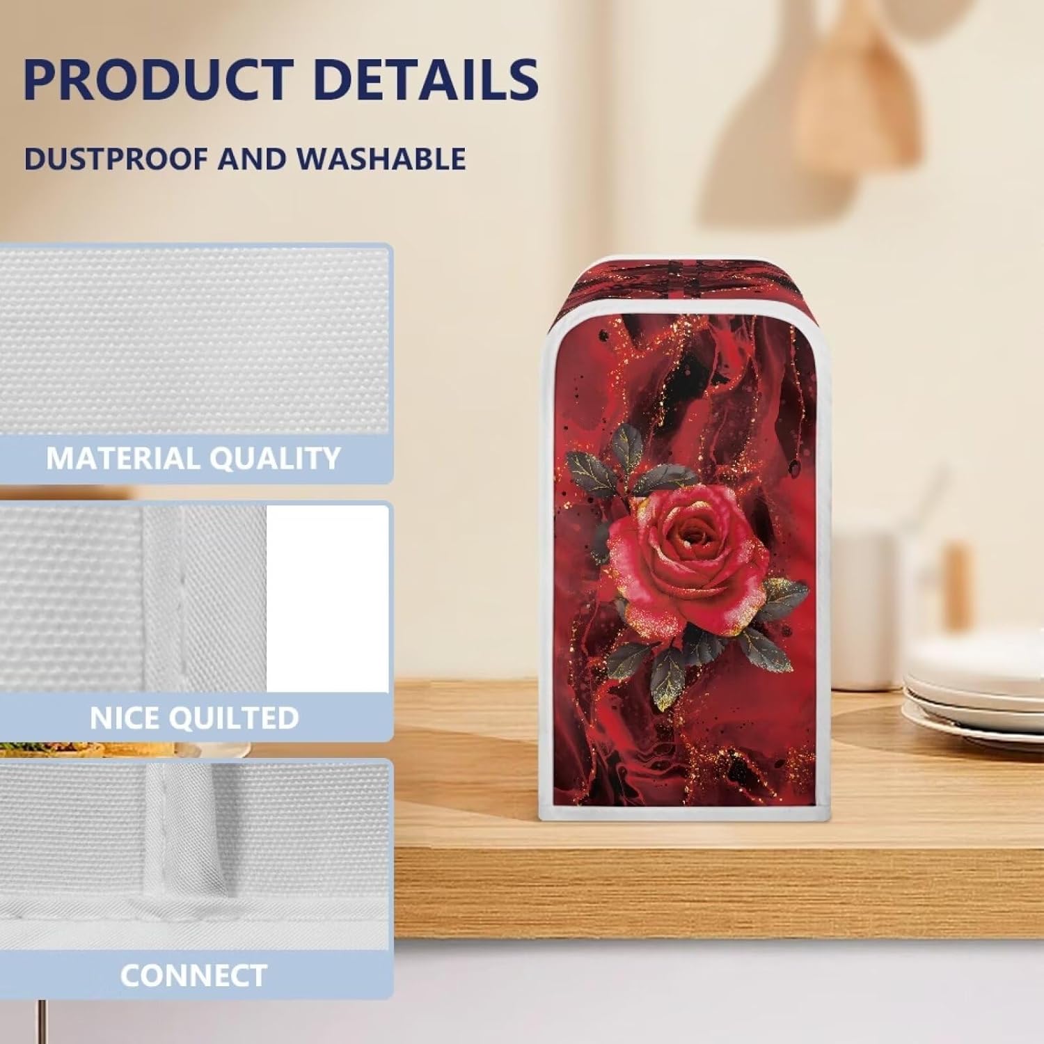 Red Rose Can Opener Cover Durable and Stylish