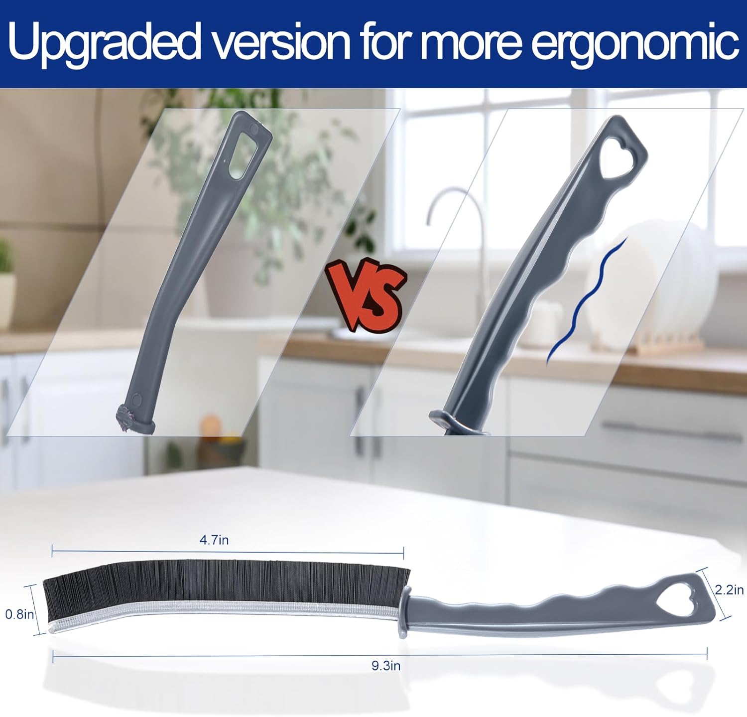 3-Piece Crevice Cleaning Set for Kitchen Bathroom Gaps