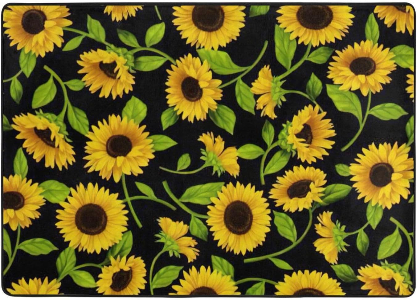 Breaux Sunflower Non-Slip Floor Mat80x58