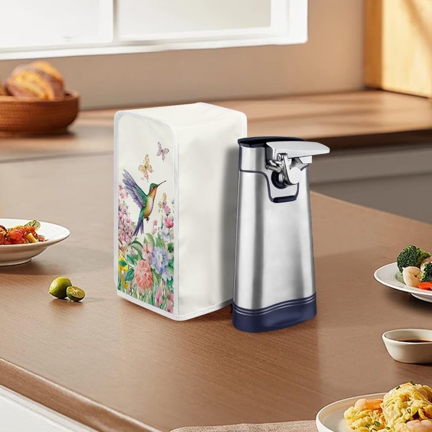 ZOUTAIRONG Elegant Hummingbird Can Opener Cover