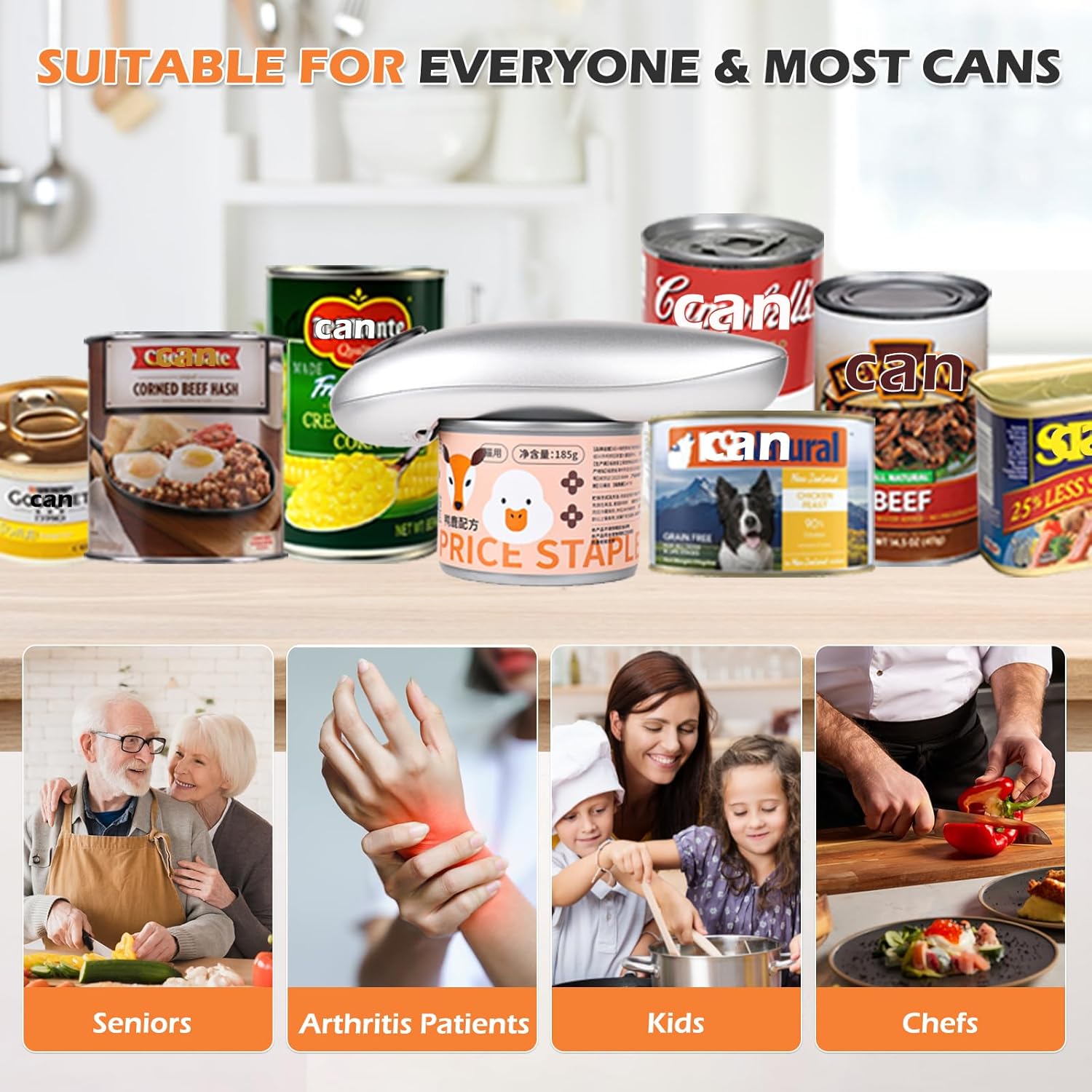 COVONEE One Touch Electric Can Opener
