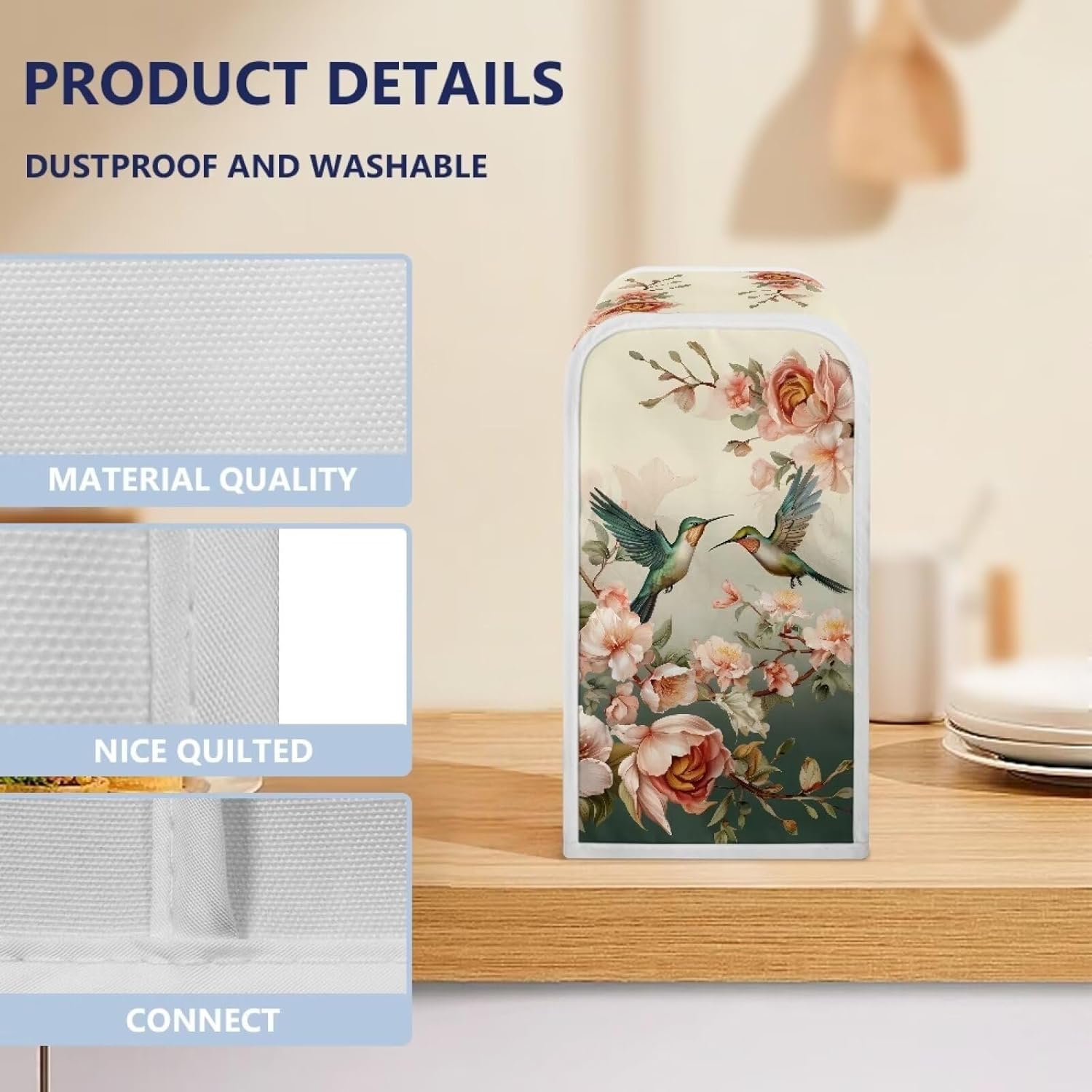 Todiyaddu Floral Hummingbird Can Opener Cover