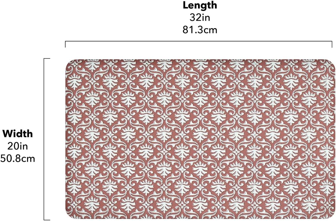 Terracotta Design Anti-Fatigue Mat for Home Kitchen