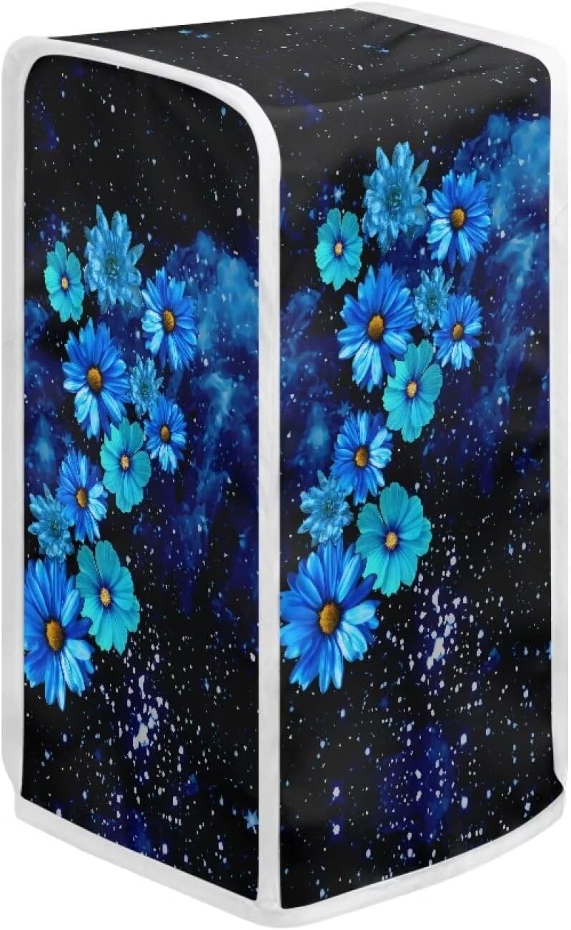 Kathyboom Blue Flowers Can Opener Dust Cover Water Resistant Machine Washable
