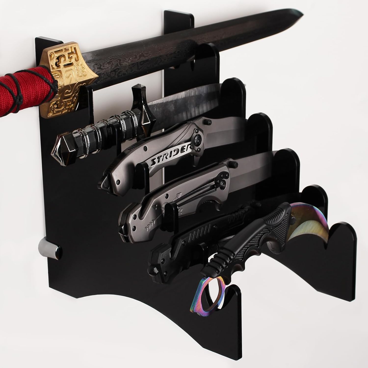 HHUXIUE Acrylic Knife Rack - Storage Display Stand