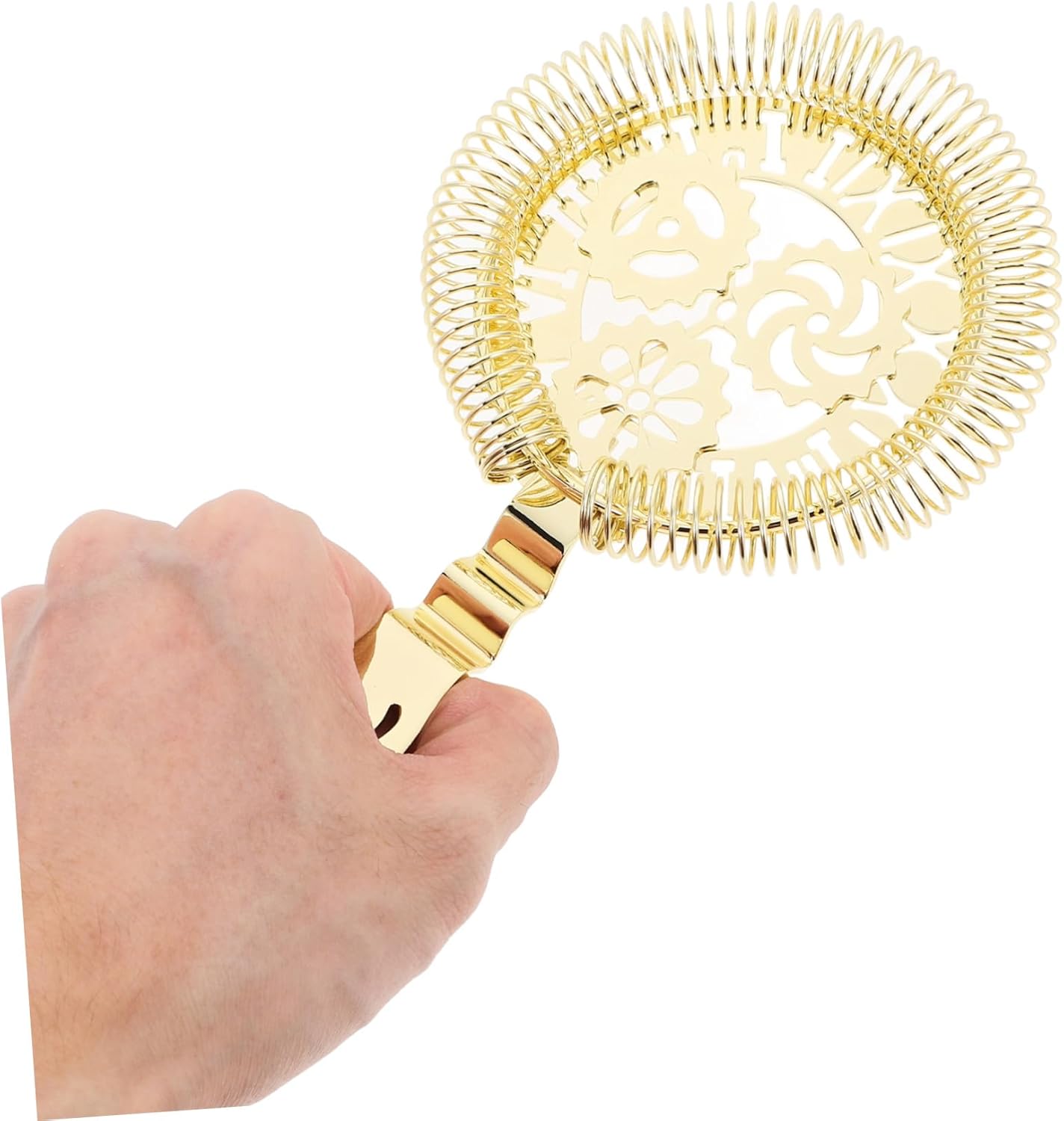 VOSAREA Gold Stainless Steel Cocktail Strainer