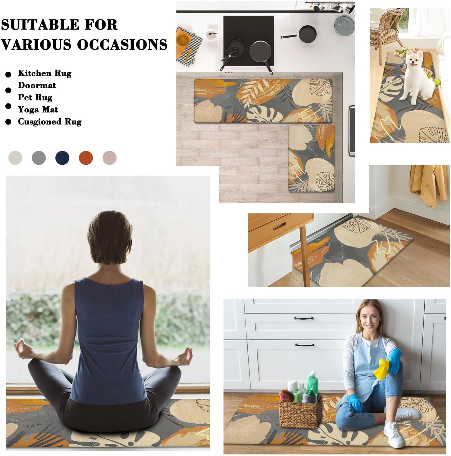 Premium Cushioned Kitchen Mat for Standing Use