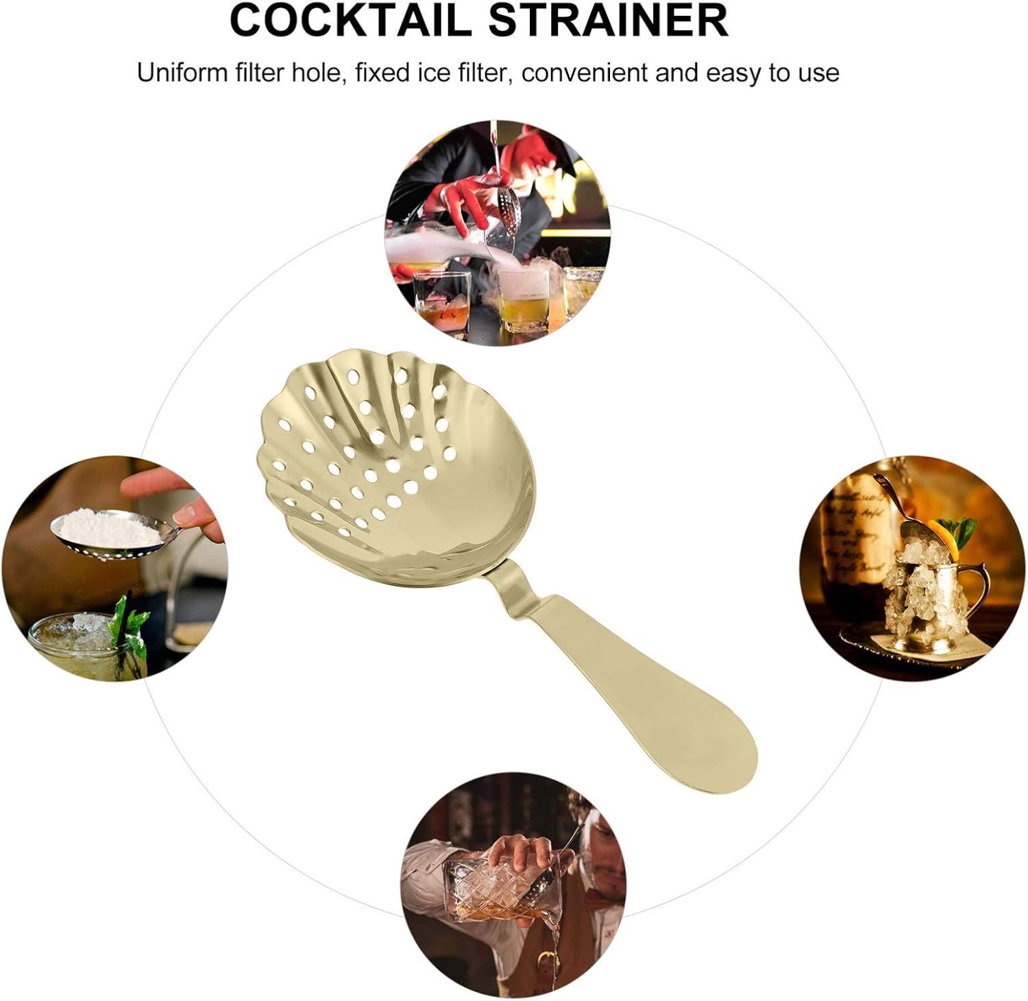 Cabilock 1pc Bartender Strainer