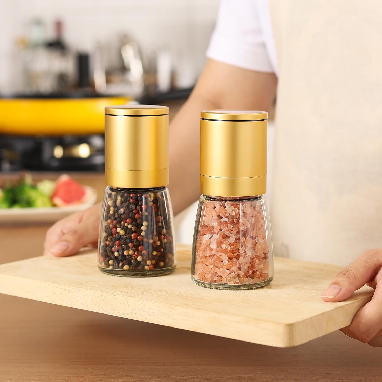 Vucumber Gold Pepper Salt Grinder